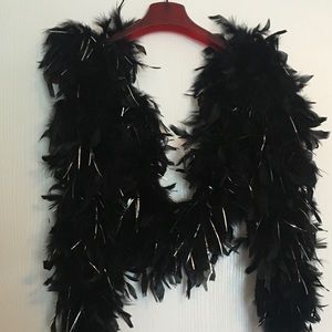 Black and Silver Boa